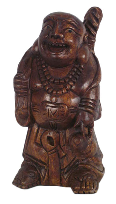 Wooden Chinese Man With Stick